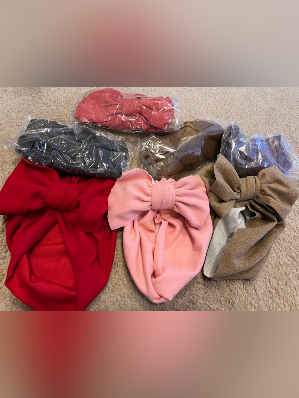 Baby Girl Bow Headwrap Set of 7